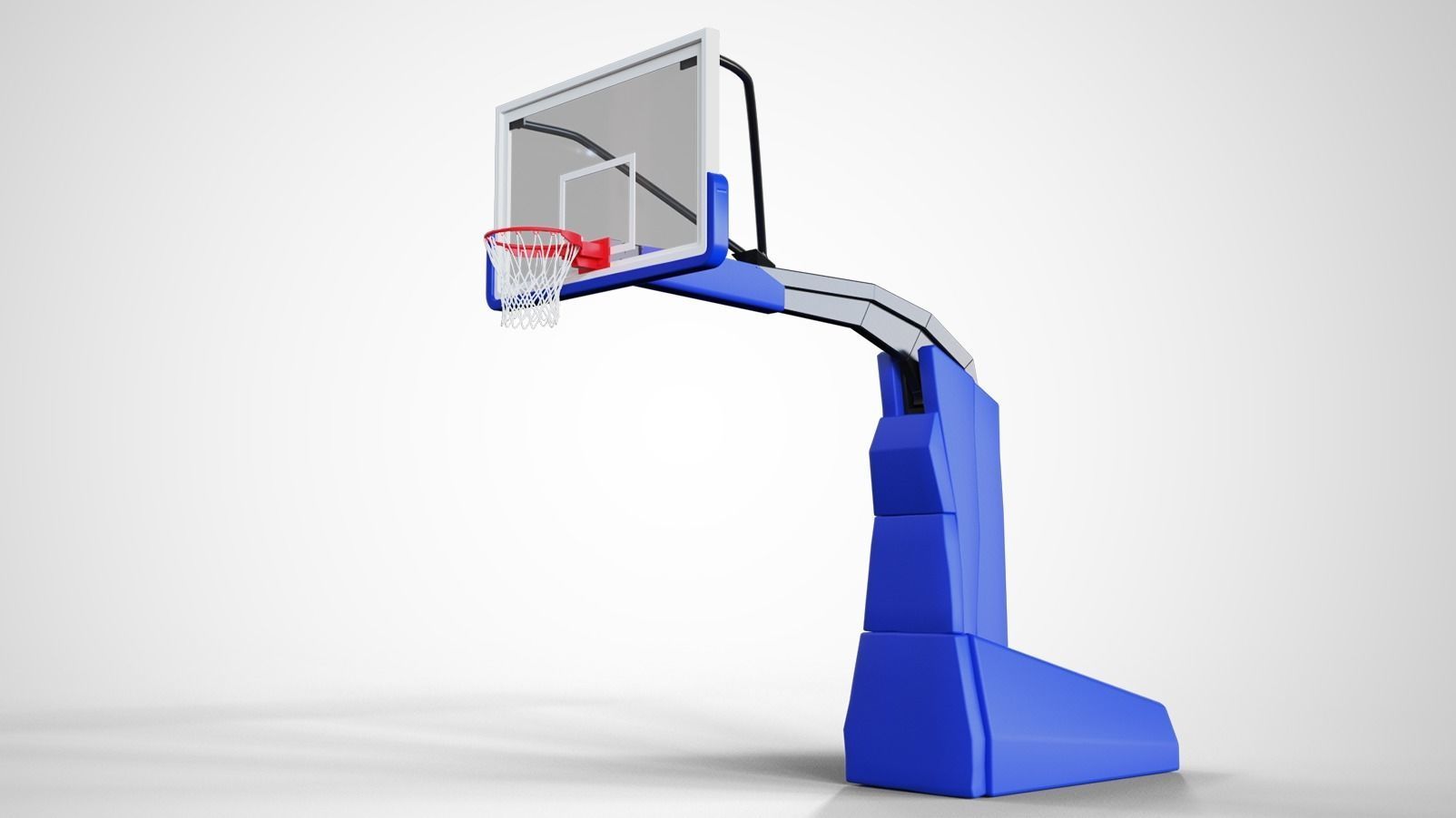 Portable basketball stand 3D model_11