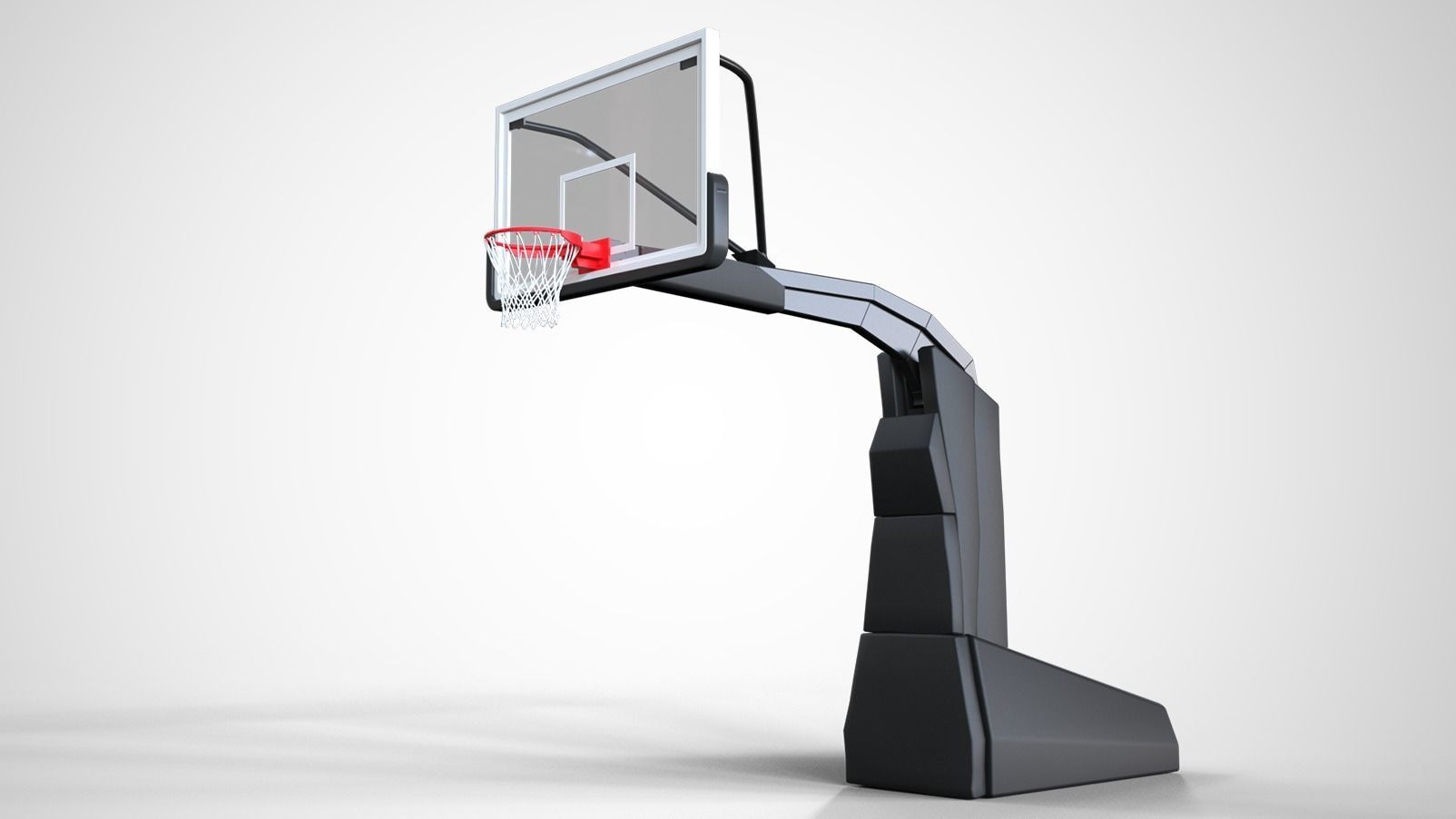 Portable basketball stand 3D model_6