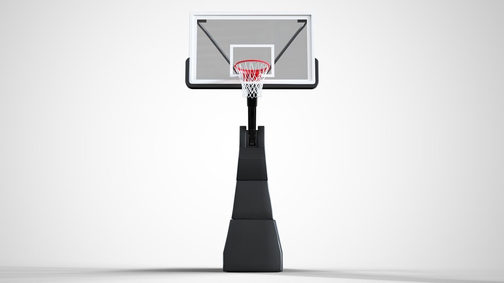 Portable basketball stand 3D model_9