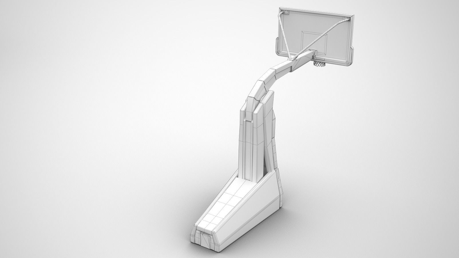 Portable basketball stand 3D model_23