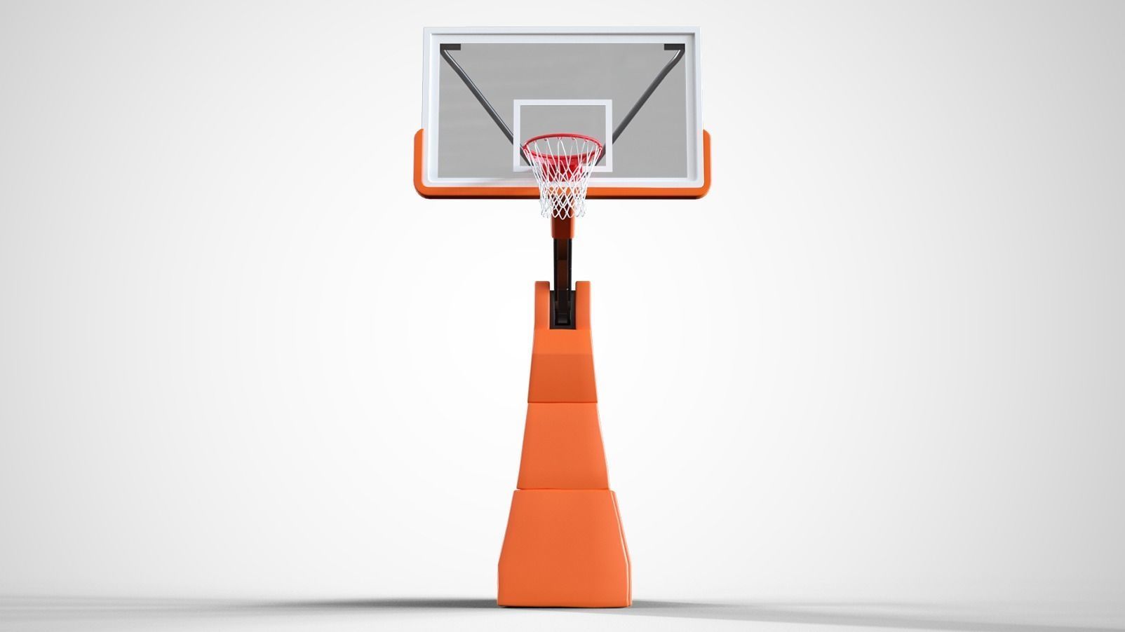 Portable basketball stand 3D model_19