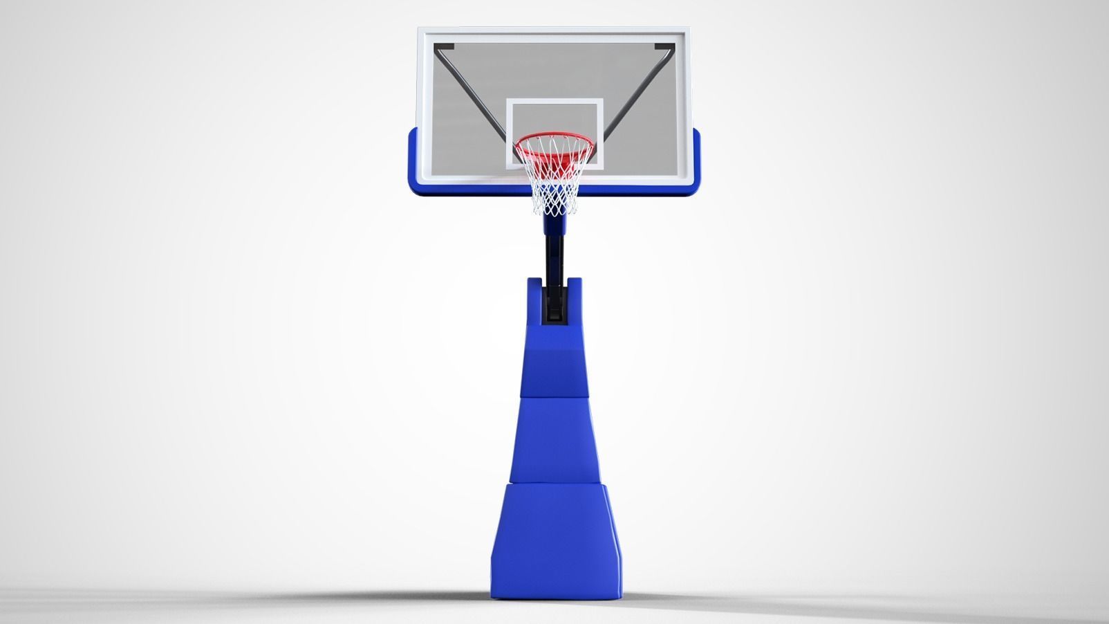 Portable basketball stand 3D model_14