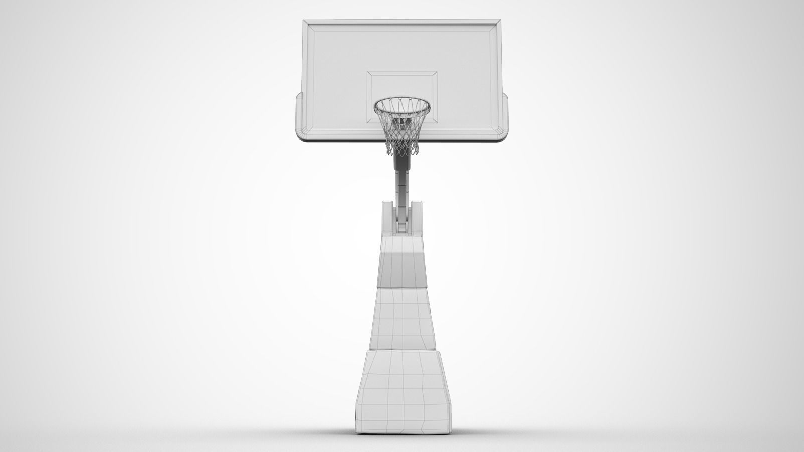 Portable basketball stand 3D model_24