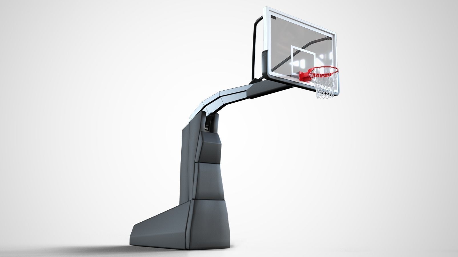Portable basketball stand 3D model_5