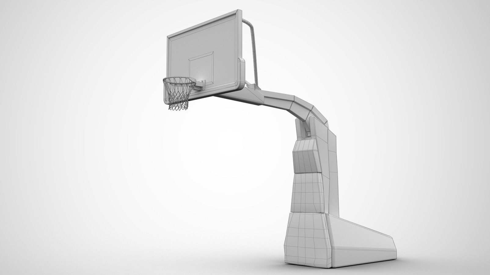 Portable basketball stand 3D model_20