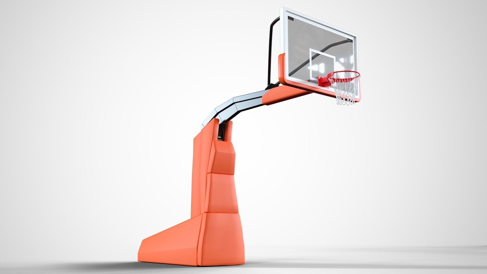 Portable basketball stand 3D model_15