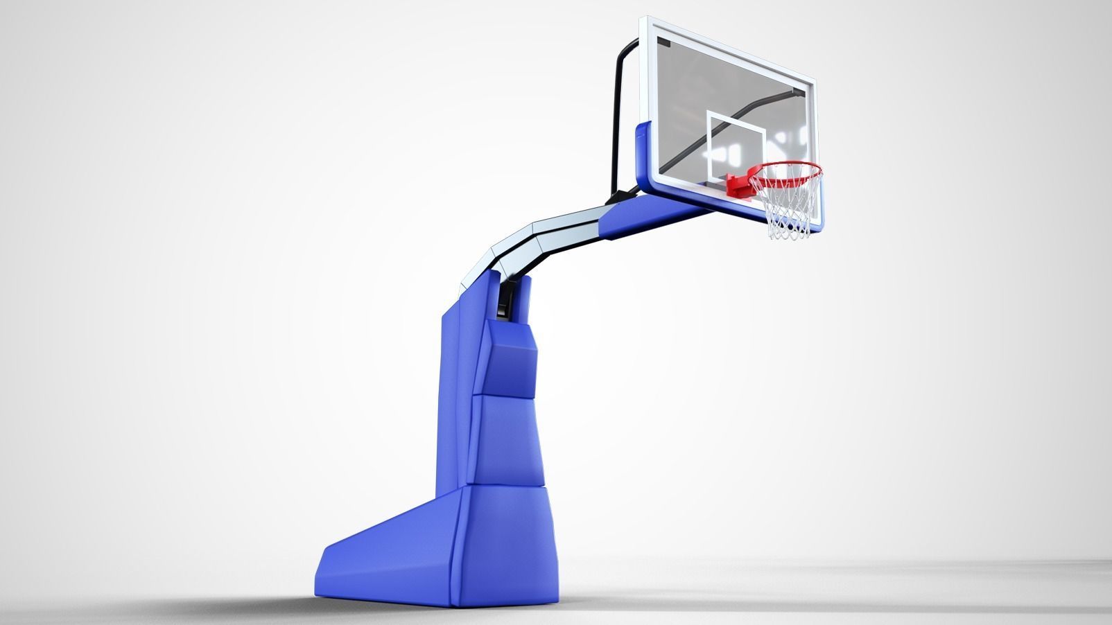 Portable basketball stand 3D model_10