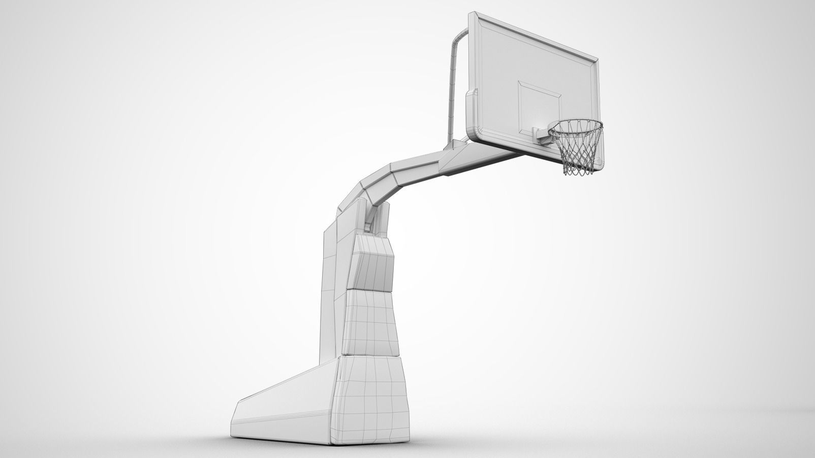 Portable basketball stand 3D model_22