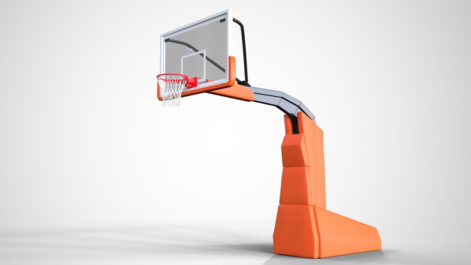Portable basketball stand 3D model_16