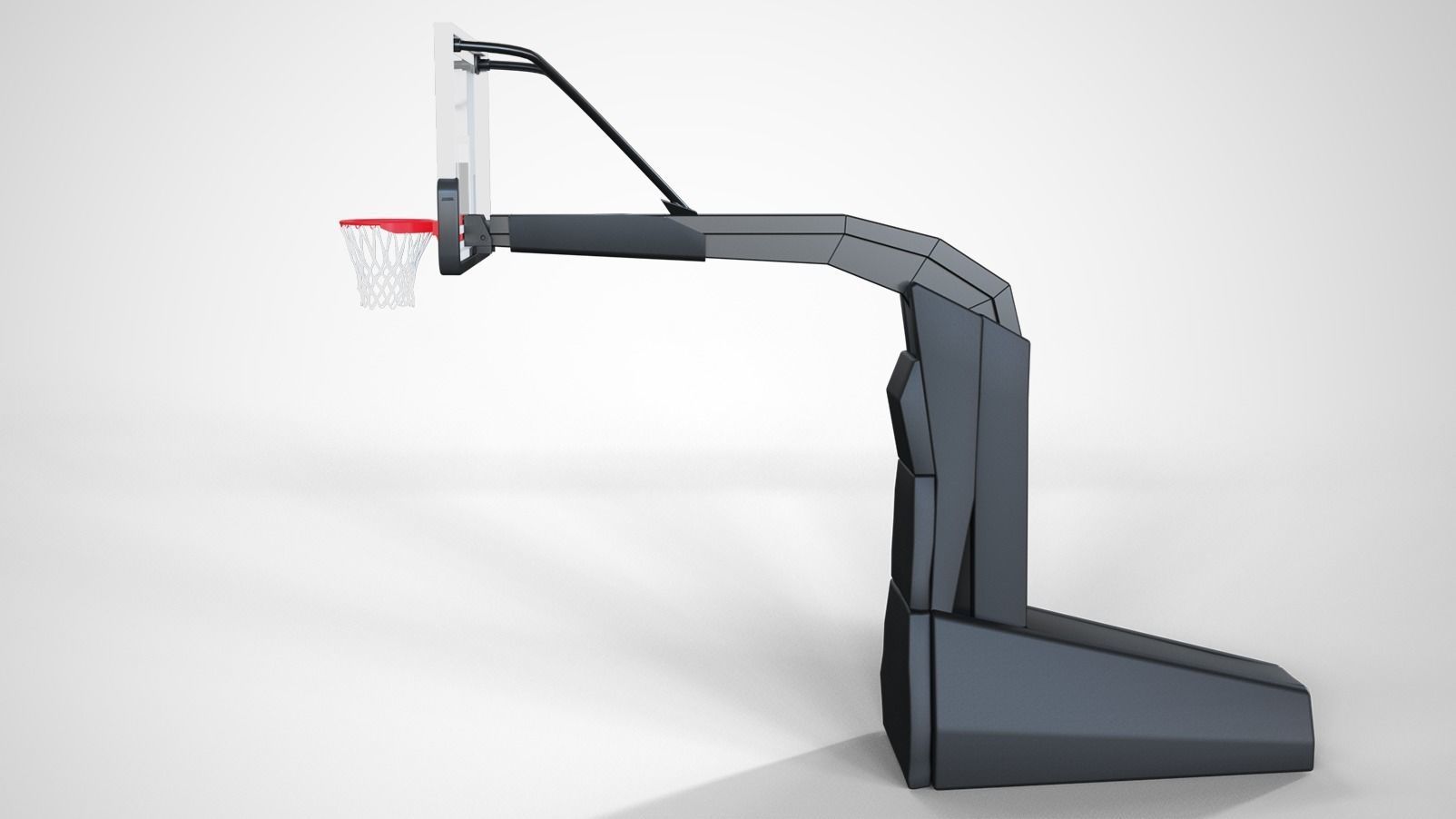 Portable basketball stand 3D model_7