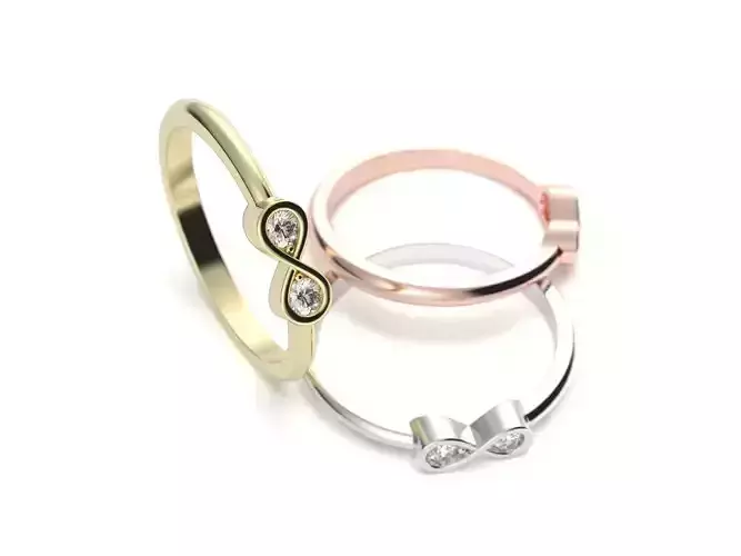 Golden ring Infinite Ready for print 3D print model