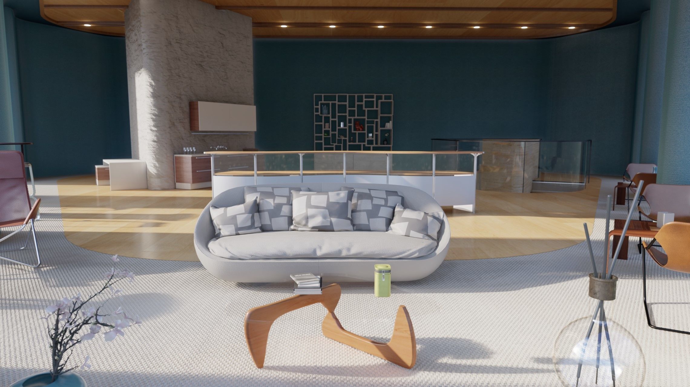 Sci-Fi Cliff House 01 3D model_16