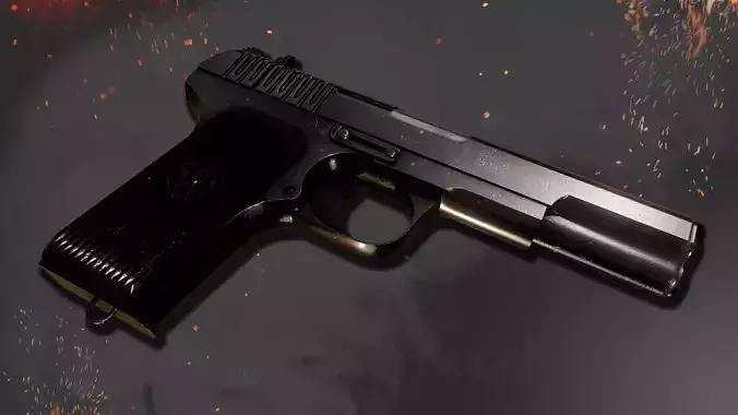 TT Gun game ready PBR