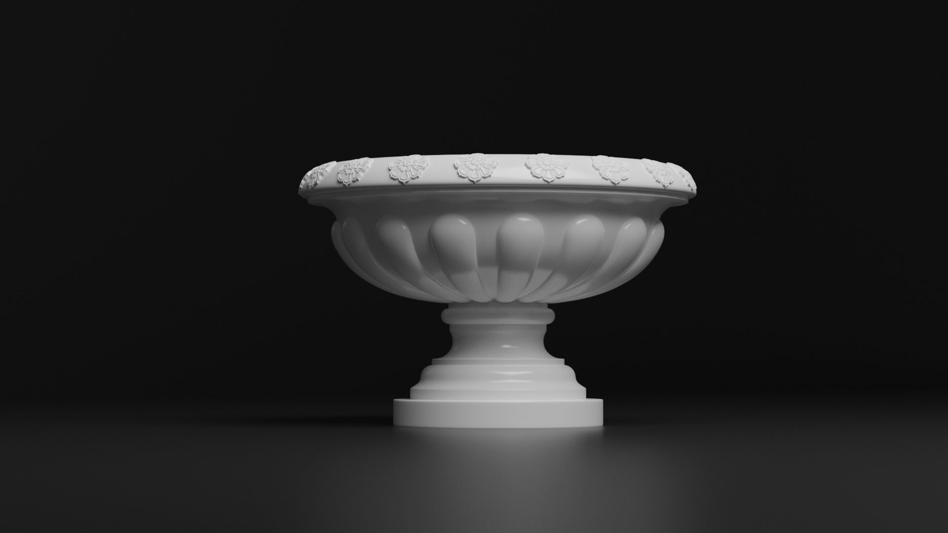 Garden vase 3D model_1