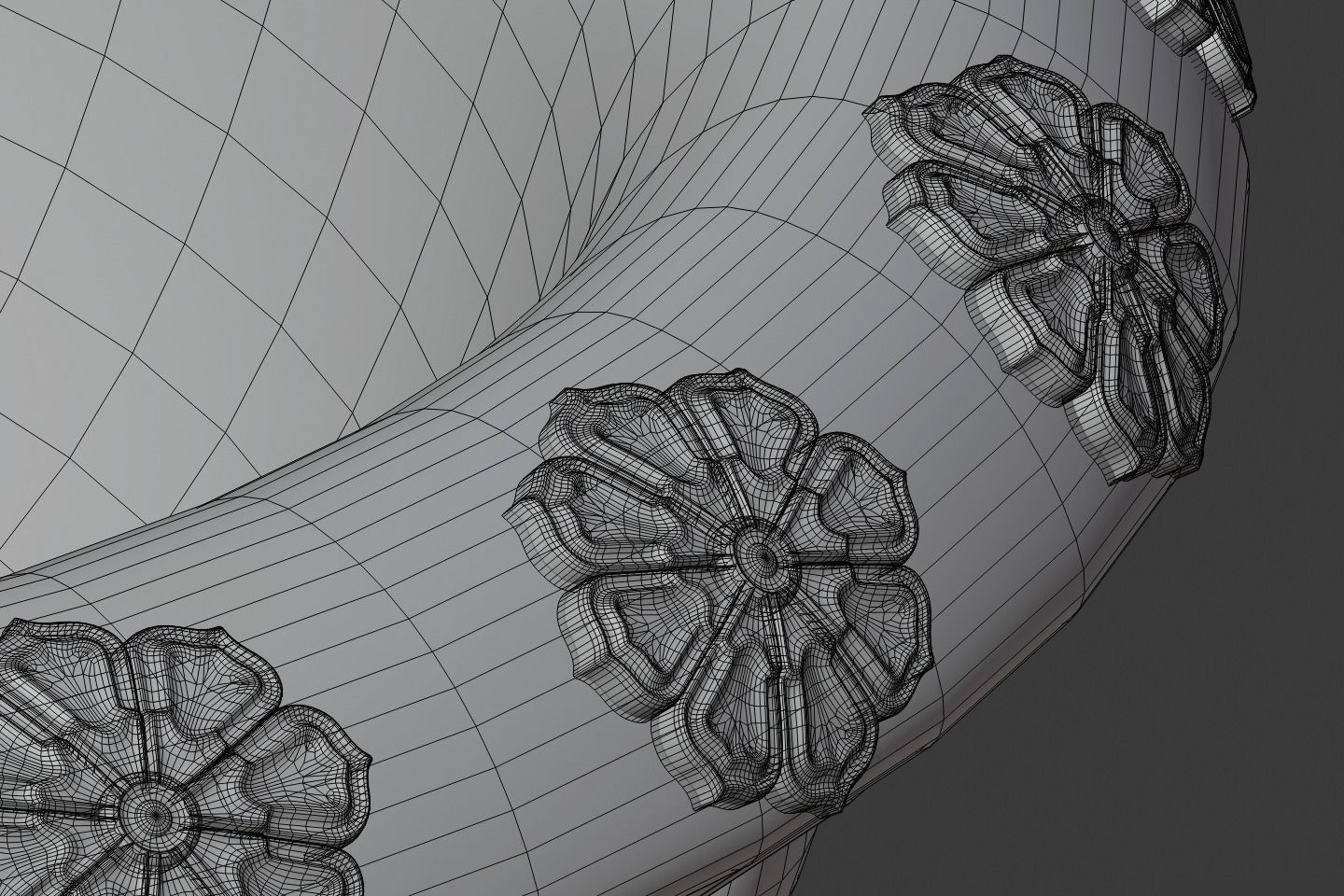 Garden vase 3D model_3