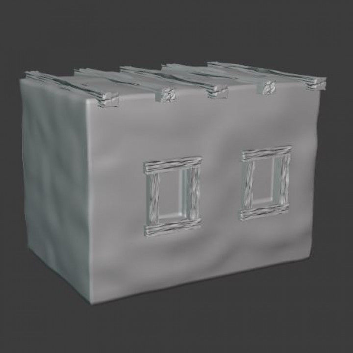 Desert house 3D print model_1