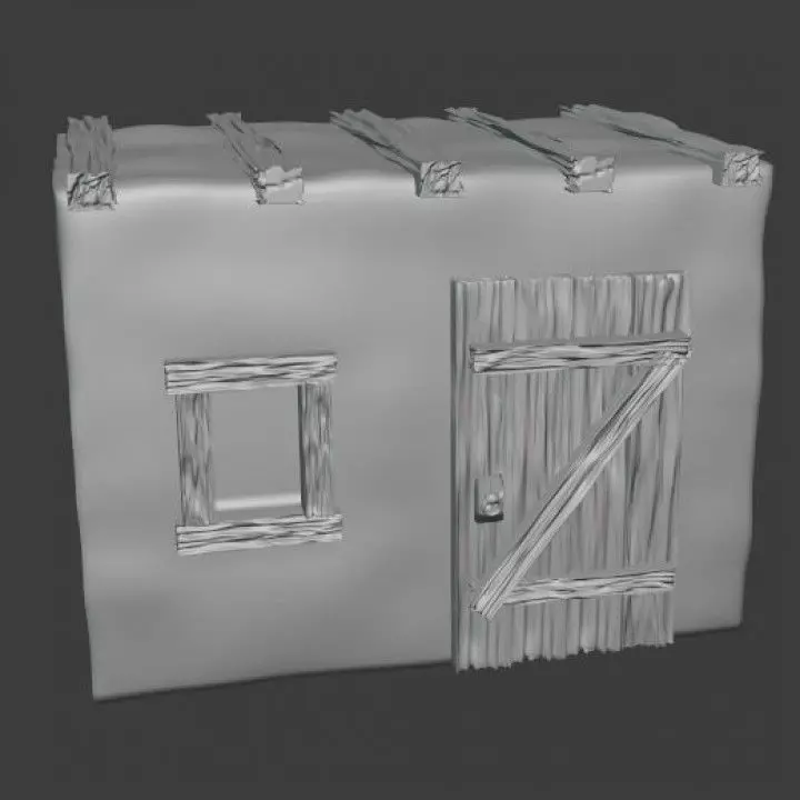 Desert house 3D print model_0