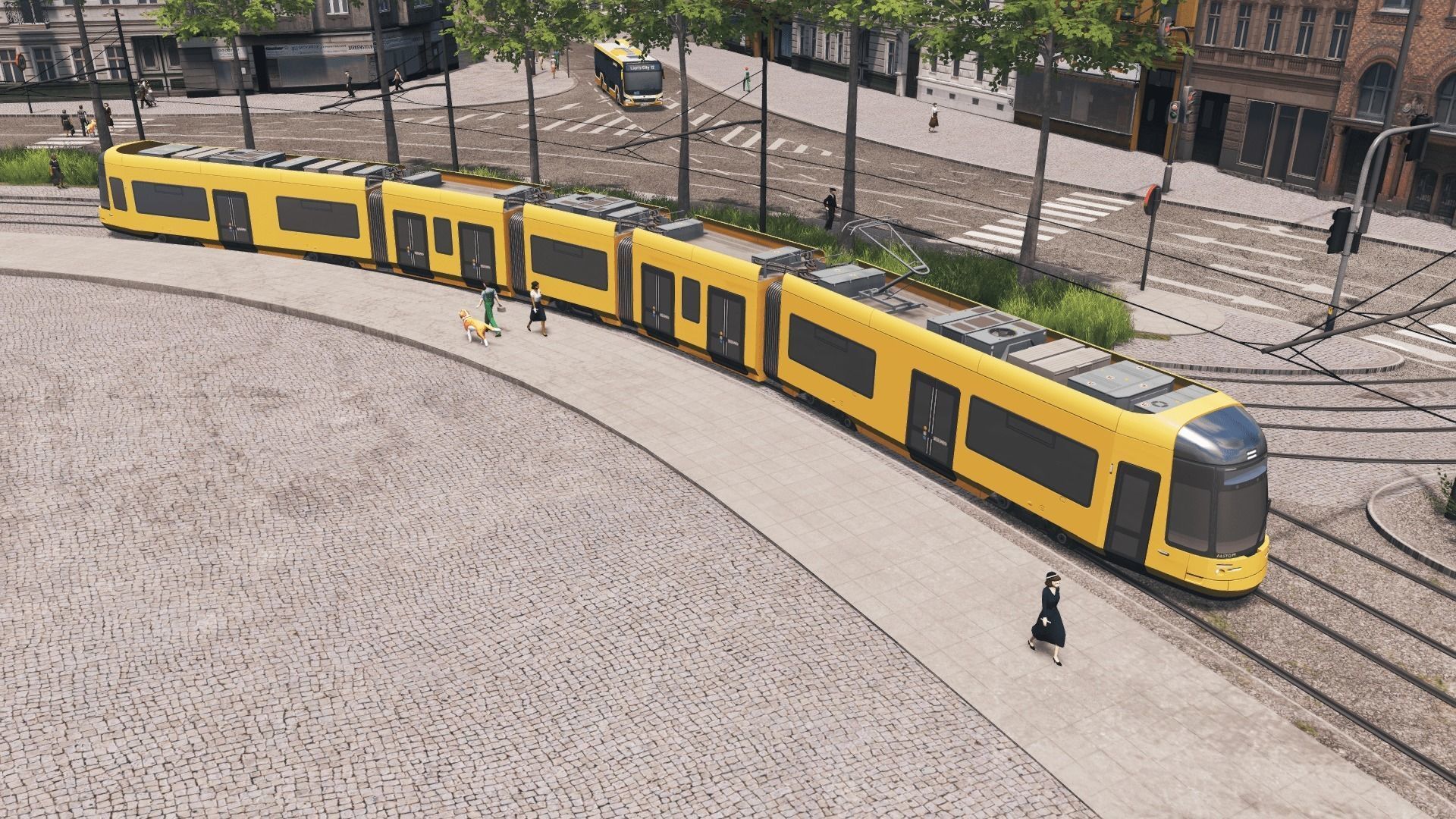 Dresden NGT DXDD Tram Low-poly 3D model_1