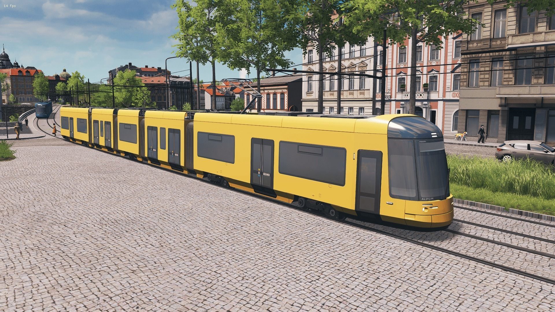 Dresden NGT DXDD Tram Low-poly 3D model_2