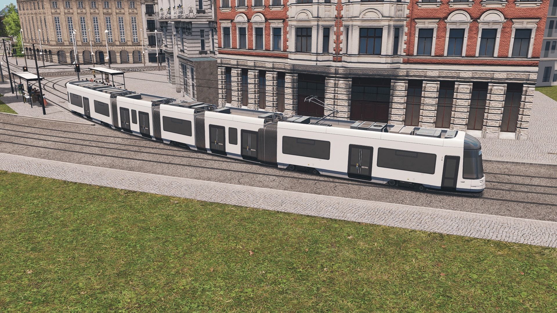 Dresden NGT DXDD Tram Low-poly 3D model_6