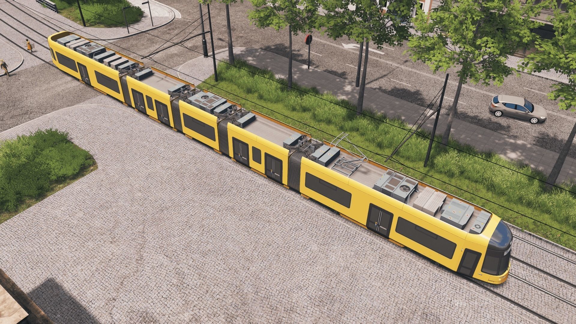 Dresden NGT DXDD Tram Low-poly 3D model_5