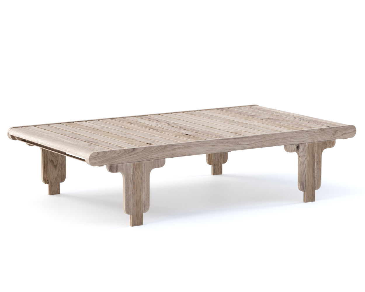 Eva wooden coffee table EV11 by Bpoint Design  3D model_1