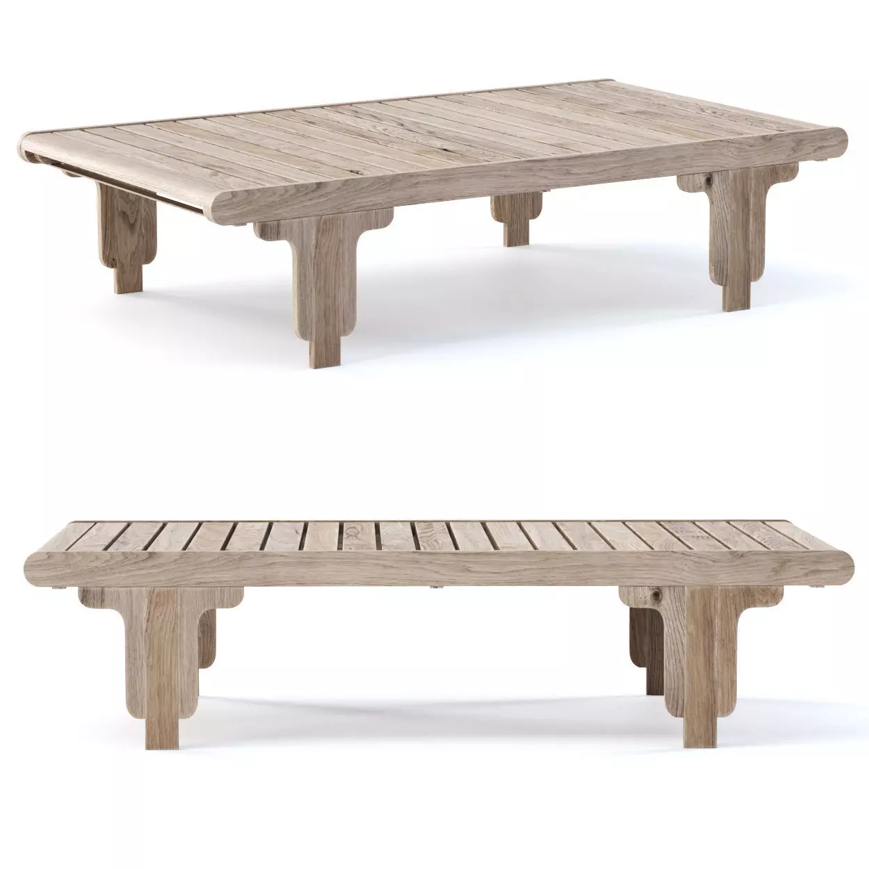 Eva wooden coffee table EV11 by Bpoint Design  3D model_0