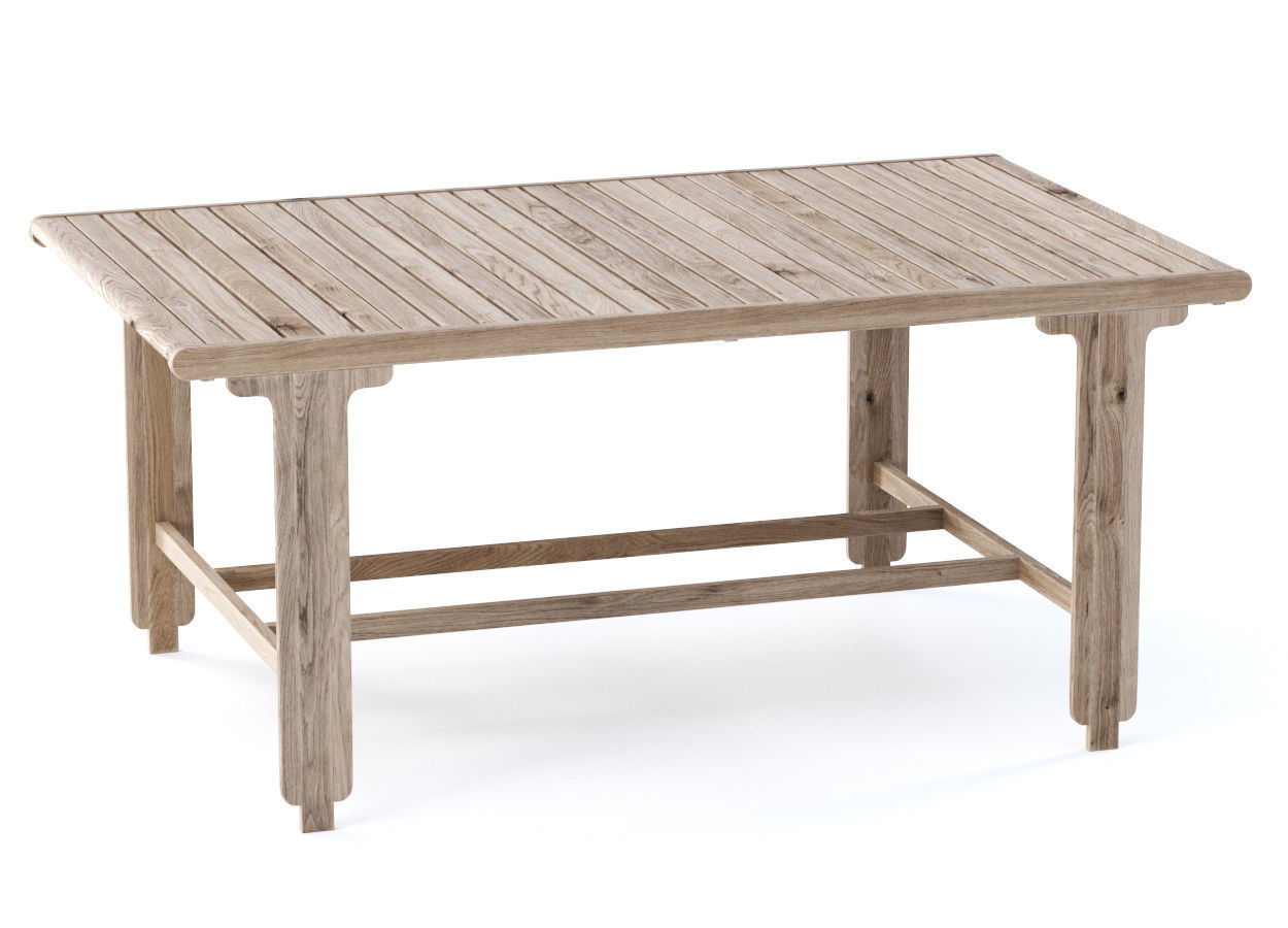 Eva wooden dining table EV12 by Bpoint Design  3D model_1