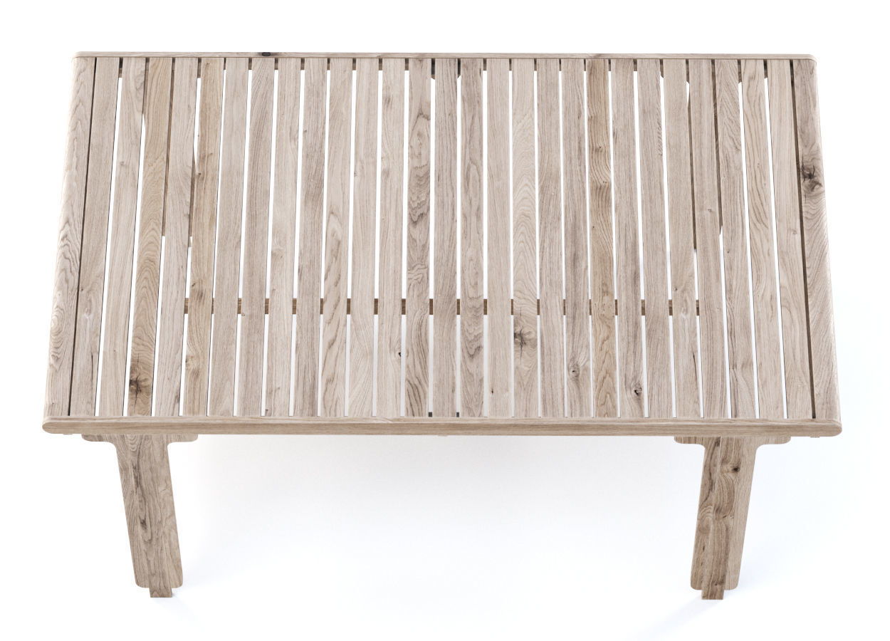 Eva wooden dining table EV12 by Bpoint Design  3D model_3