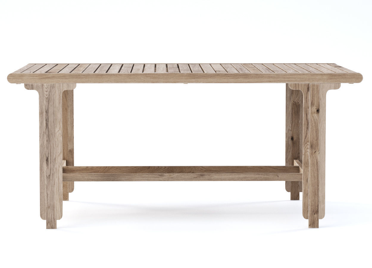 Eva wooden dining table EV12 by Bpoint Design  3D model_2