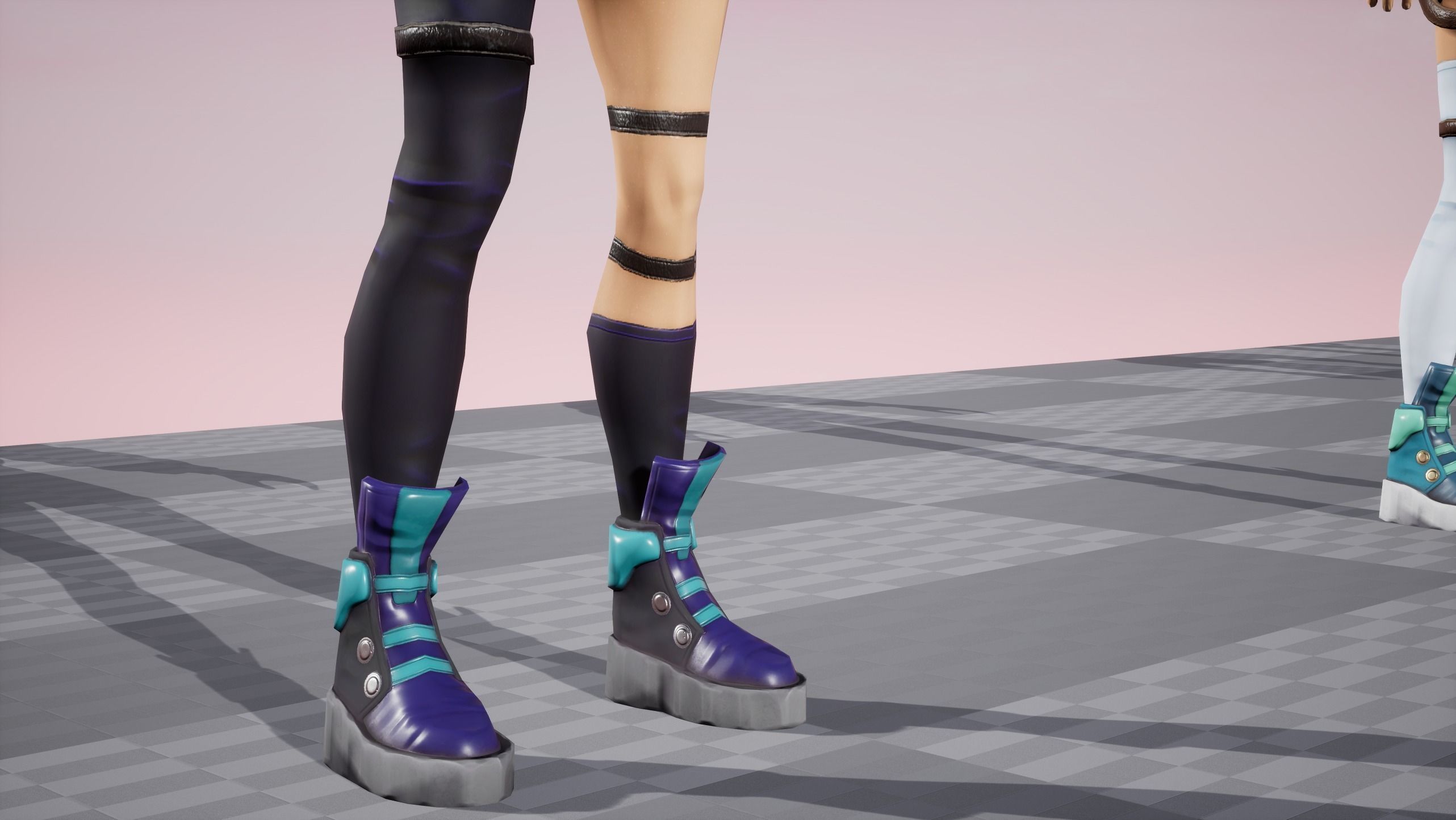 Jacket Girl - Game Ready Low-poly 3D model_12