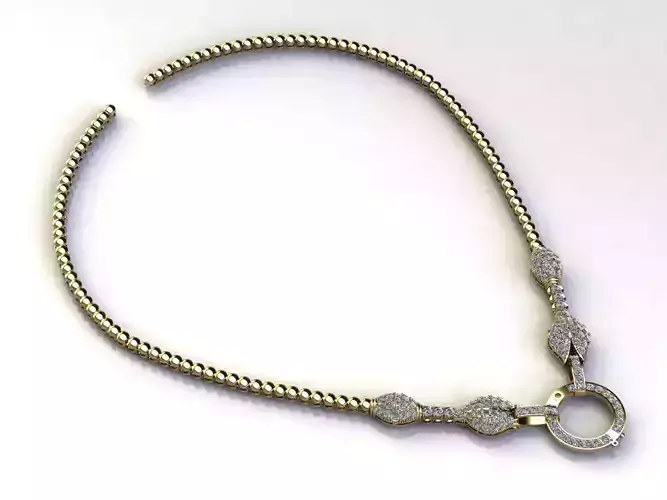 lotus necklace jewelry new cad design  