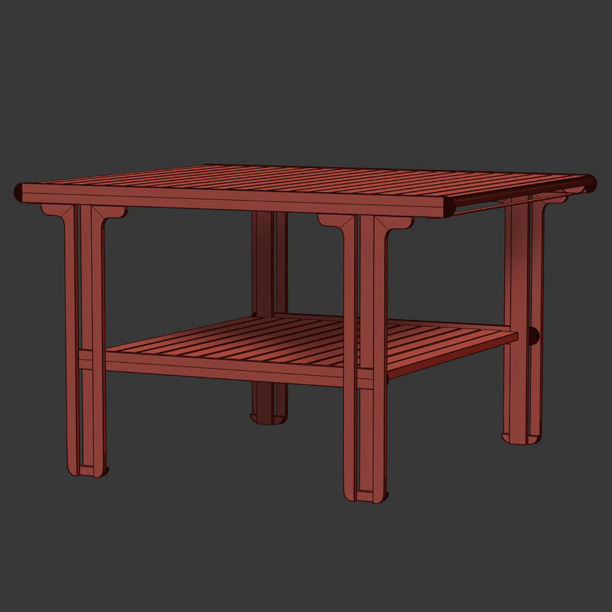Eva wooden table EV13 by Bpoint Design  3D model_4