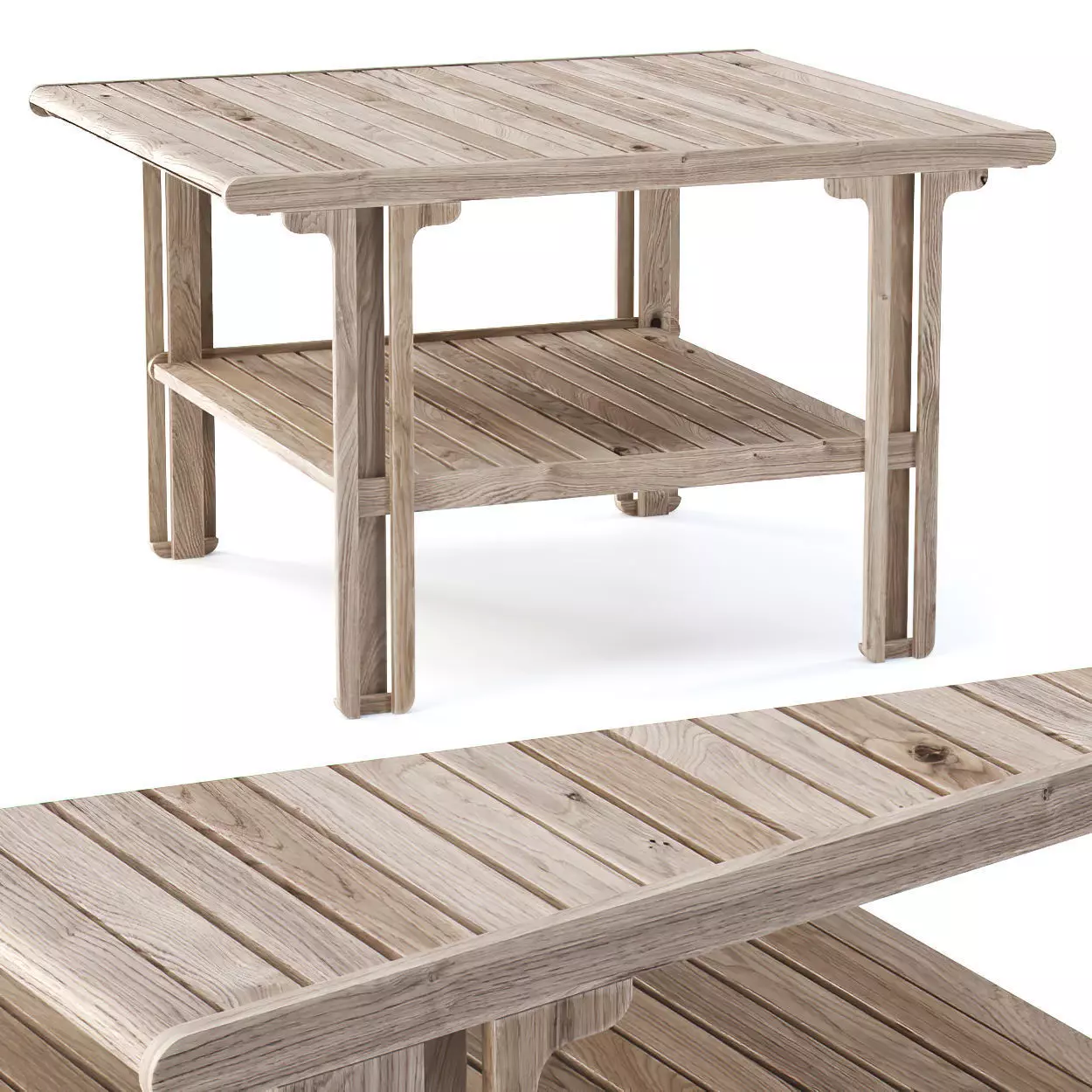 Eva wooden table EV13 by Bpoint Design  3D model_0