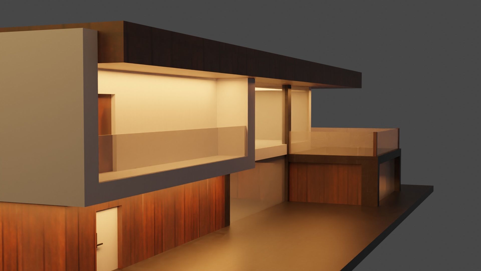 Exterior design Low-poly 3D model_14