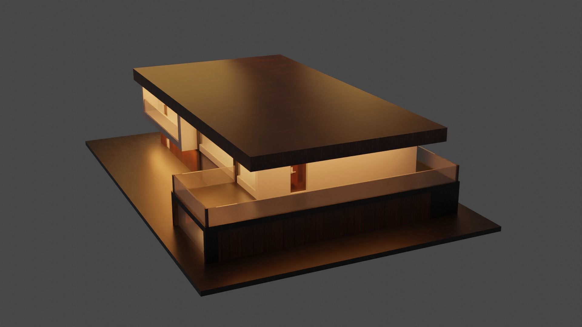 Exterior design Low-poly 3D model_11