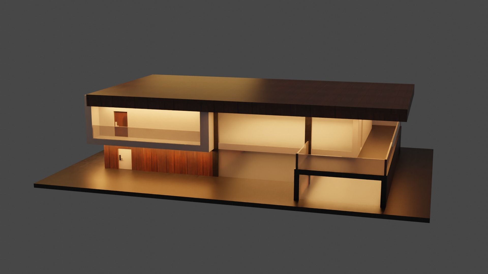 Exterior design Low-poly 3D model_9