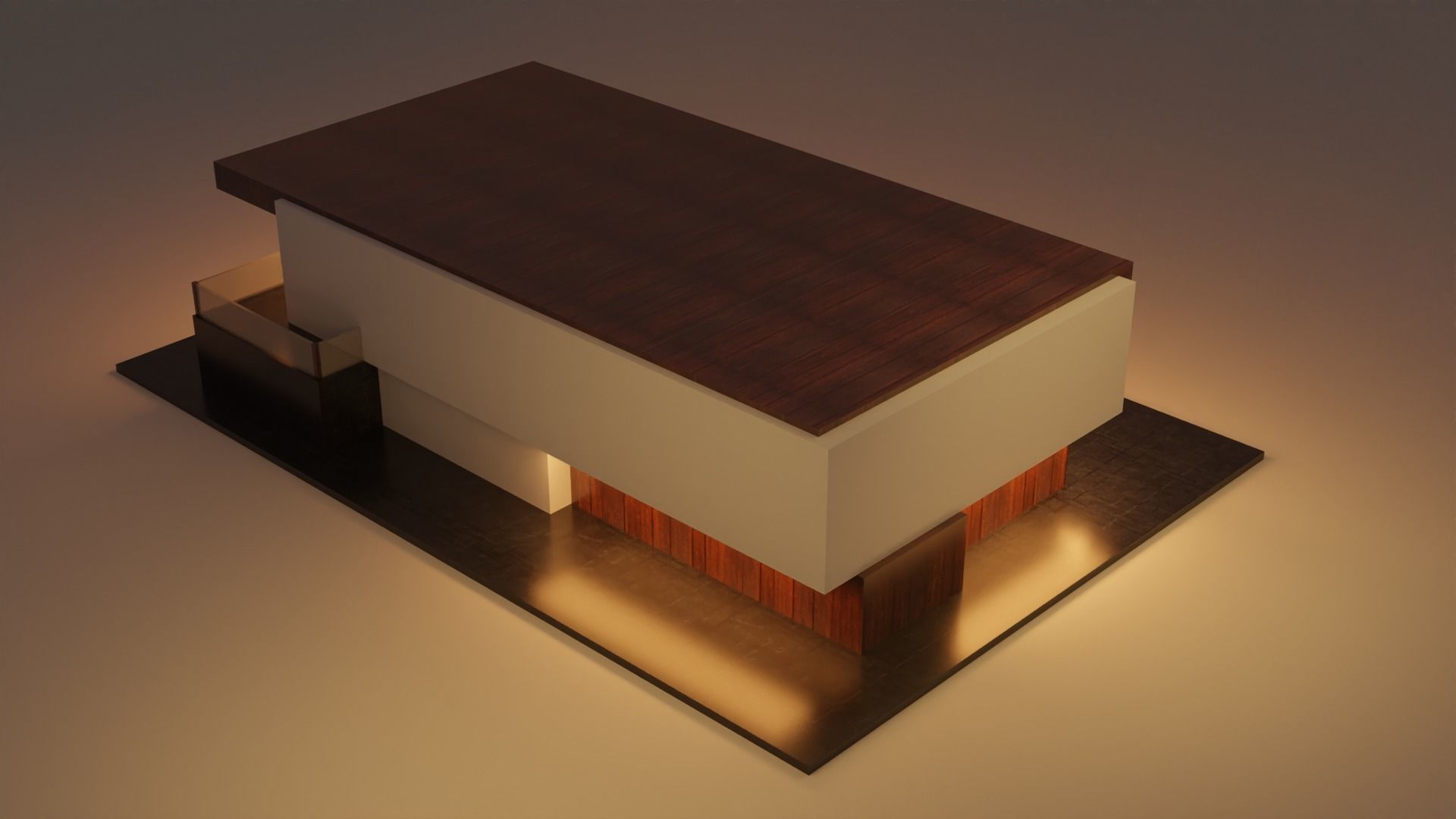 Exterior design Low-poly 3D model_7