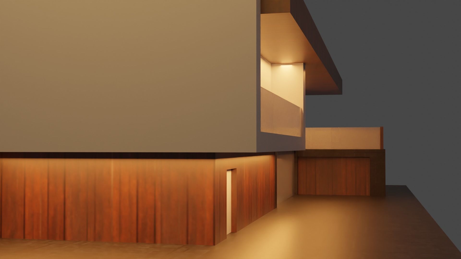 Exterior design Low-poly 3D model_8