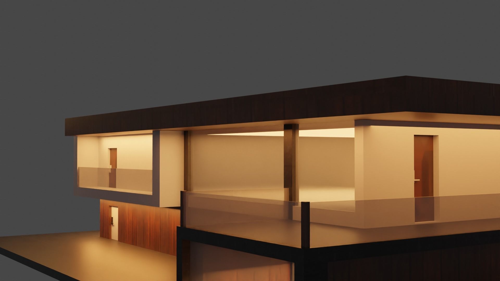 Exterior design Low-poly 3D model_2