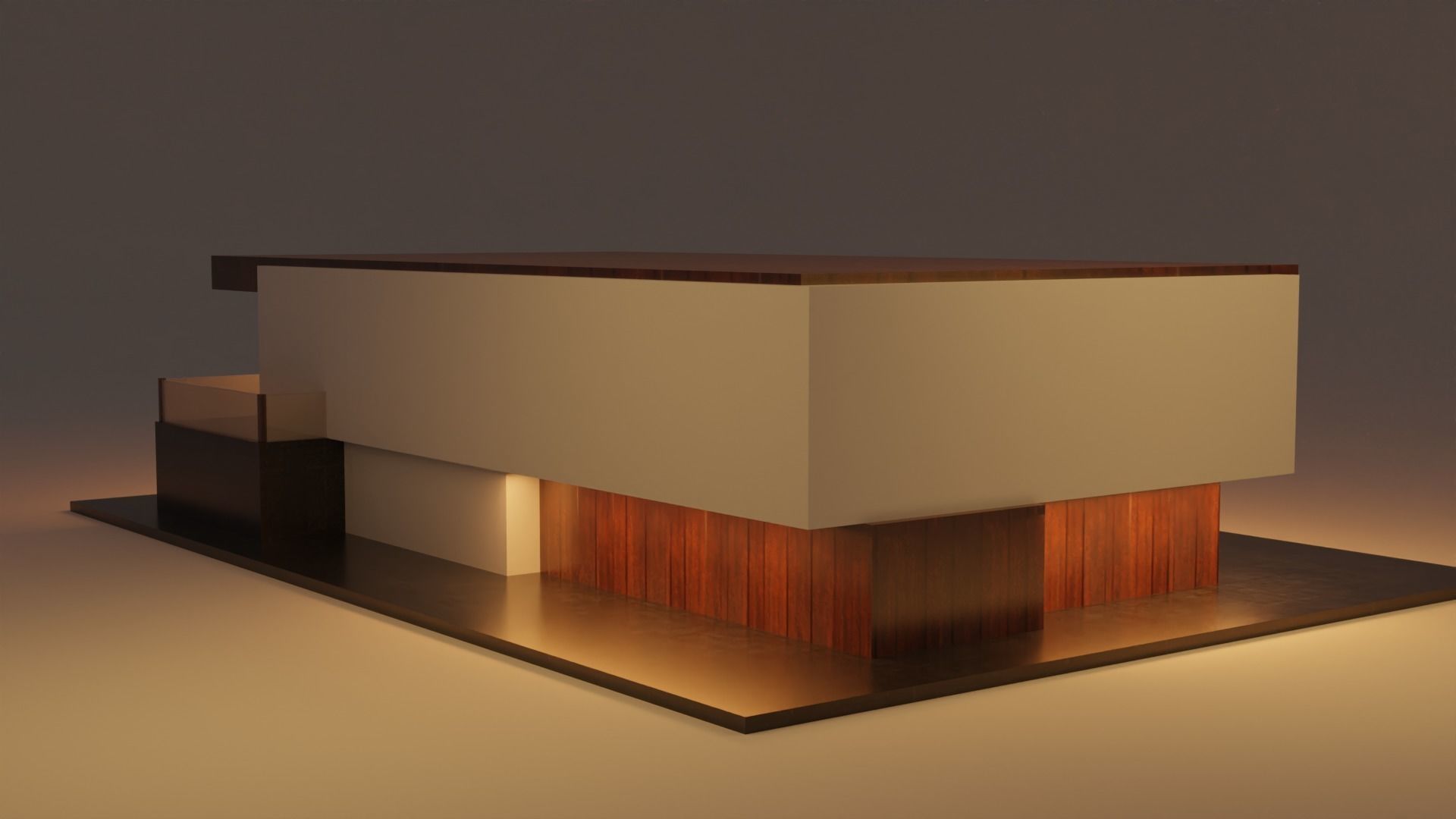 Exterior design Low-poly 3D model_5