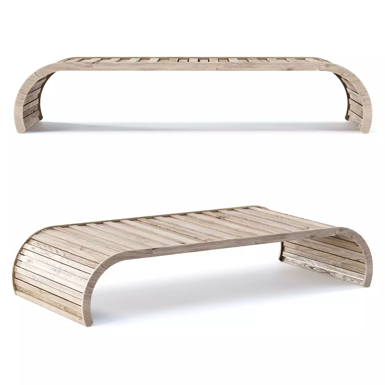 Eva wooden coffee table EV14 by Bpoint Design  3D model_0