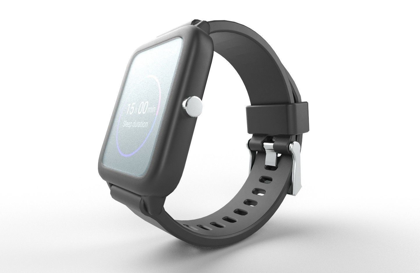 Smart Watch 02 Low-poly 3D model_4