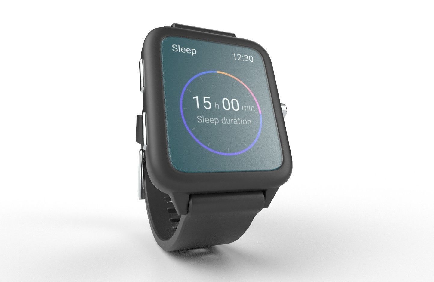 Smart Watch 02 Low-poly 3D model_3