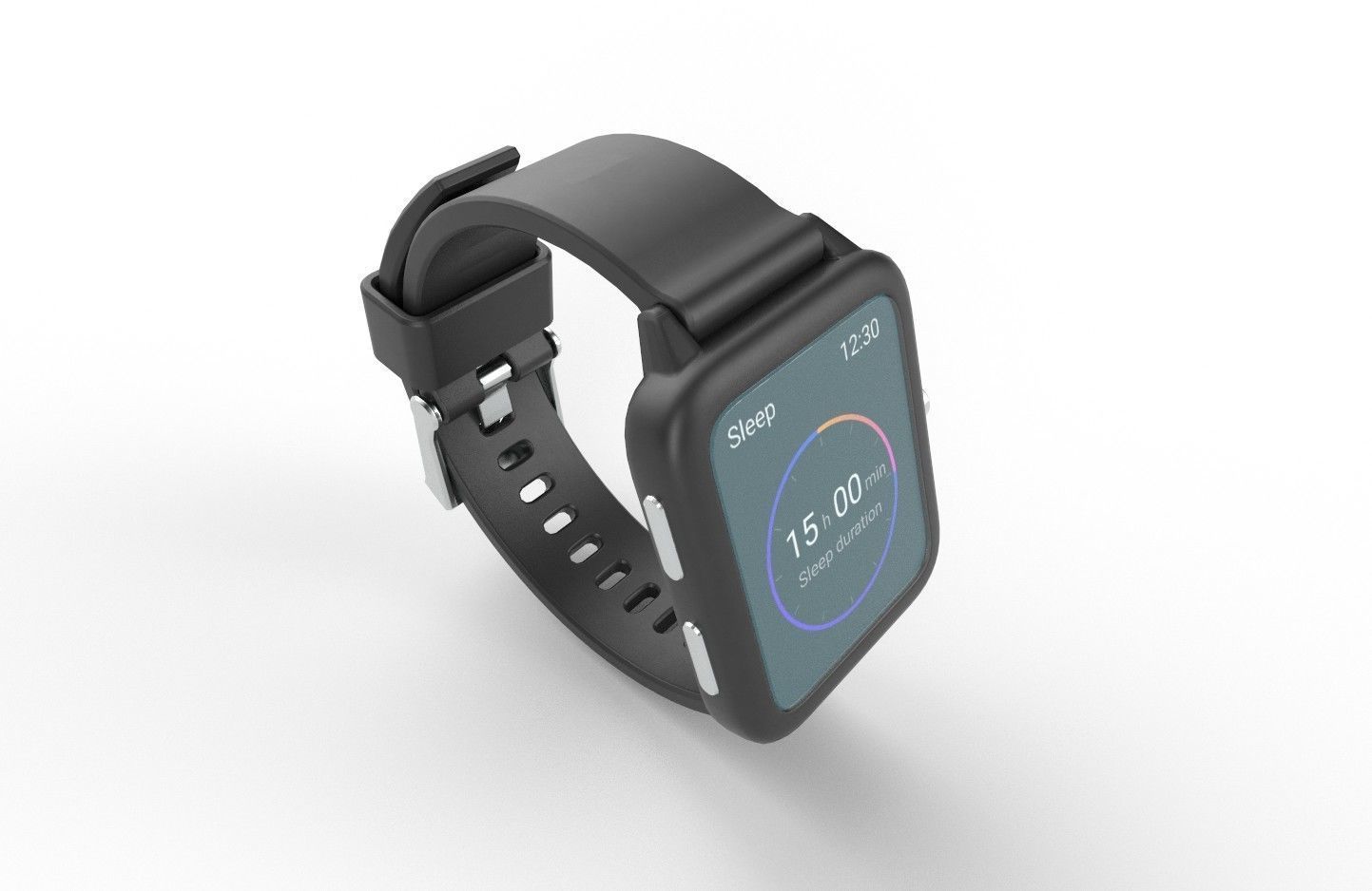Smart Watch 02 Low-poly 3D model_11