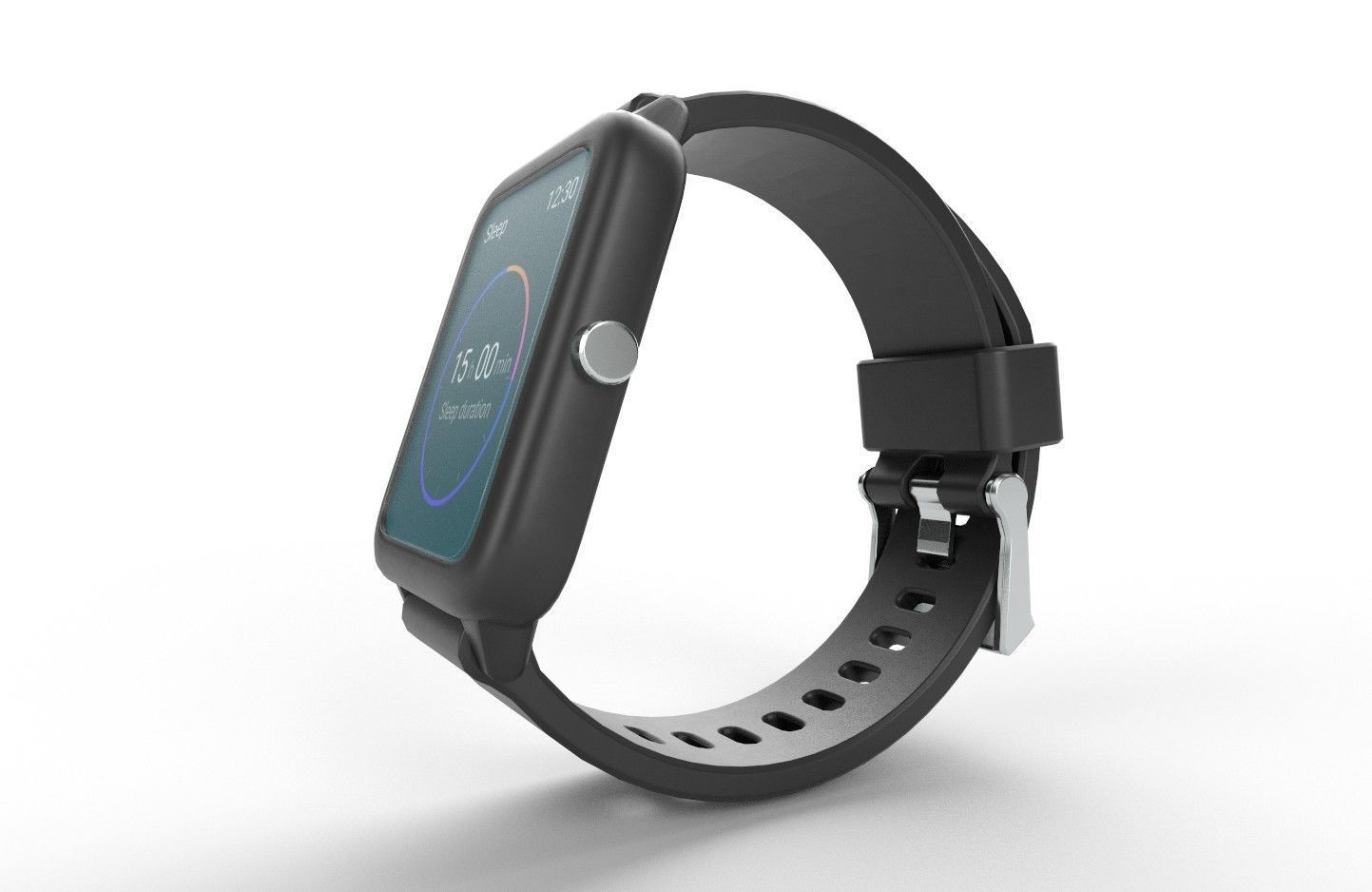 Smart Watch 02 Low-poly 3D model_5