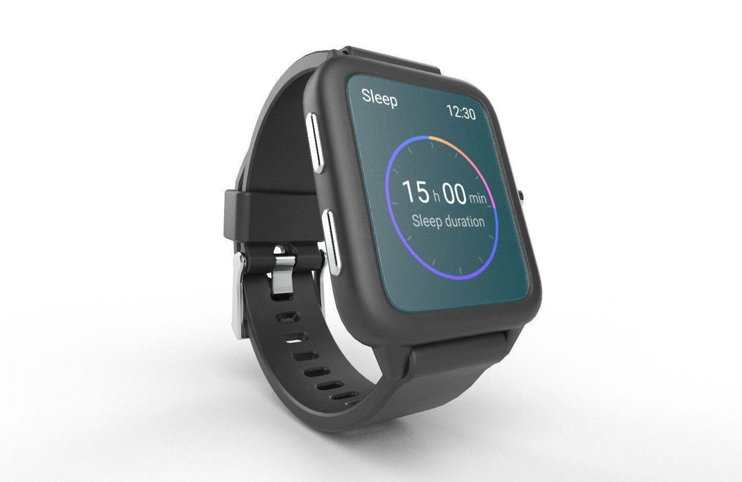Smart Watch 02 Low-poly 3D model_2