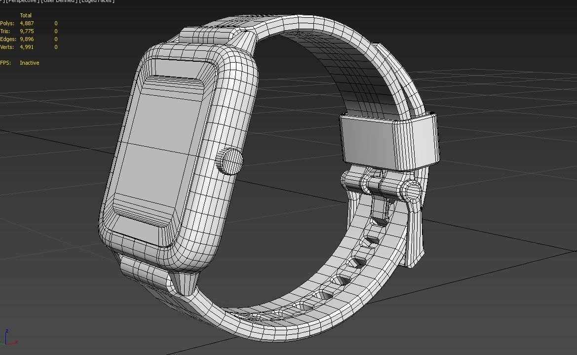 Smart Watch 02 Low-poly 3D model_17