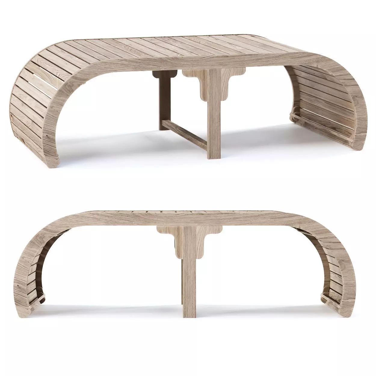 Eva wooden bench EV16 by Bpoint Design  3D model_0