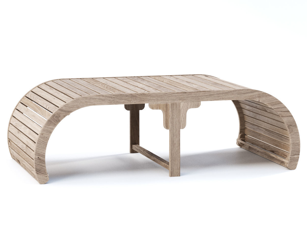 Eva wooden bench EV16 by Bpoint Design  3D model_1